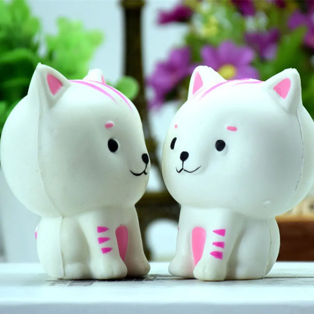 Слайм игрушки маленький кот Форма Мягкий медленно Восстанавливающий форму