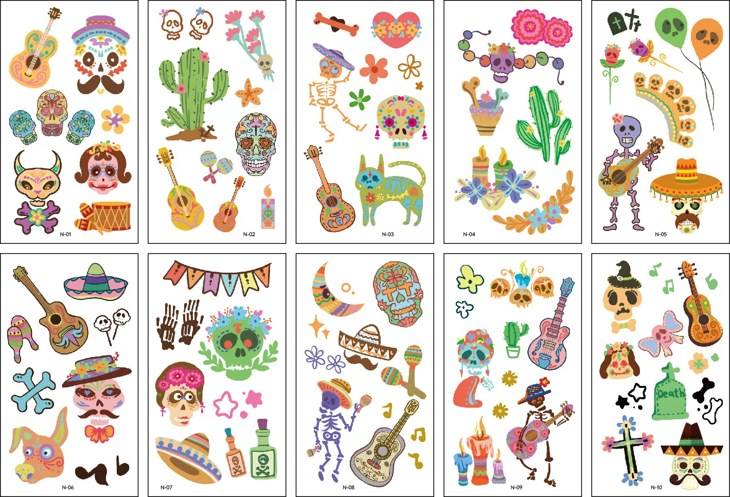 10 листов/упаковка наклейки для тела | Красота и здоровье