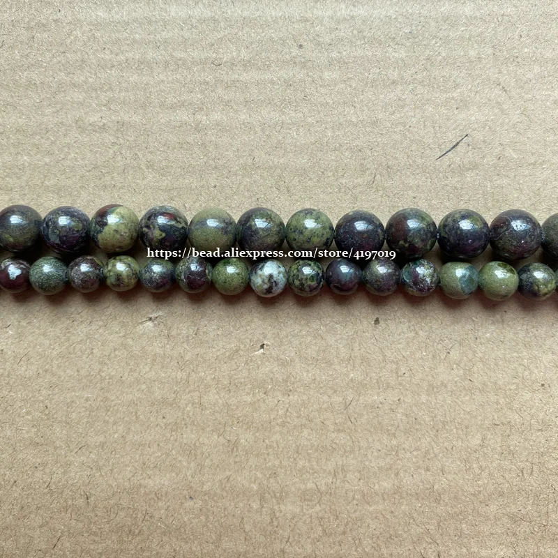 Бесплатная доставка натуральный камень африканская кровь круглые бусины 15