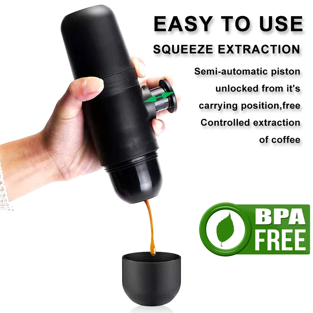 Espresso Coffee Machine Portable Filter Makers With Cups Coffeeware Perfect for Camping Hiking Outdoor Travel Gadgets | Дом и сад