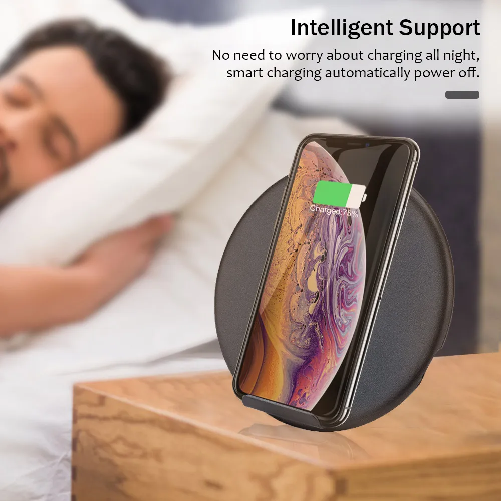 Быстрое беспроводное зарядное устройство 10 Вт для Samsung Galaxy S9 + S8 S7 Note 9 Edge USB