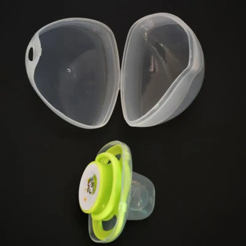 

Baby Dummy Pacifier Case Transparent Safe Infant Soother Pod Storage Box Holder
