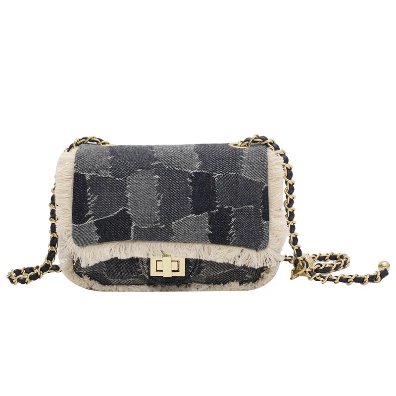 

Fashion Retro New Shoulder Messenger Bag Women 2021 Autumn Winter Casual Chain Lock High Street Ladies Crossbody Korea Wallet