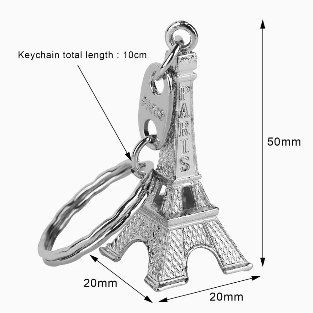 

Retro Mini Paris Tower Model Keychain Keyring Metal Ring Gift Girls Key Bag Decoration Accessories Gifts Dropshipping