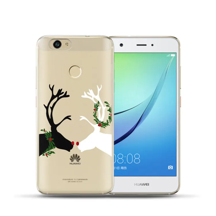 Christmas Printed Silicone Smart Phone Case For Huawei P10 Plus P20 Pro P30 Mate 10 20 Y5 2017 Mobile Back Cover |