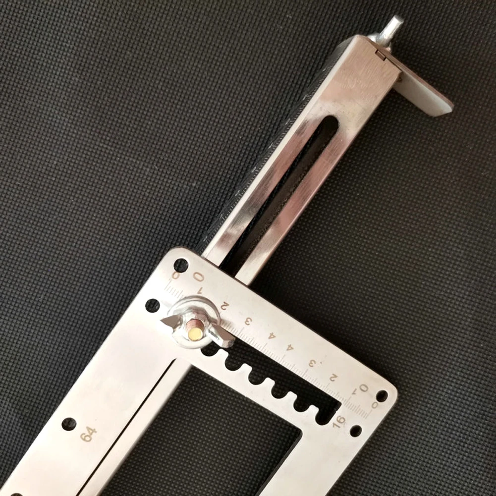 

Woodworking Tool Drill Guide Locator Hole Drilling Opener Stainless Steel Template Door Cabinets Handle Hole Locator 192mm