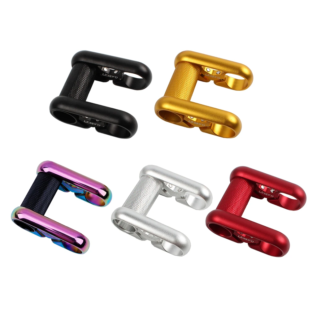 Регулируемый двойной стволовый складной велосипедный стояк для велосипеда руль