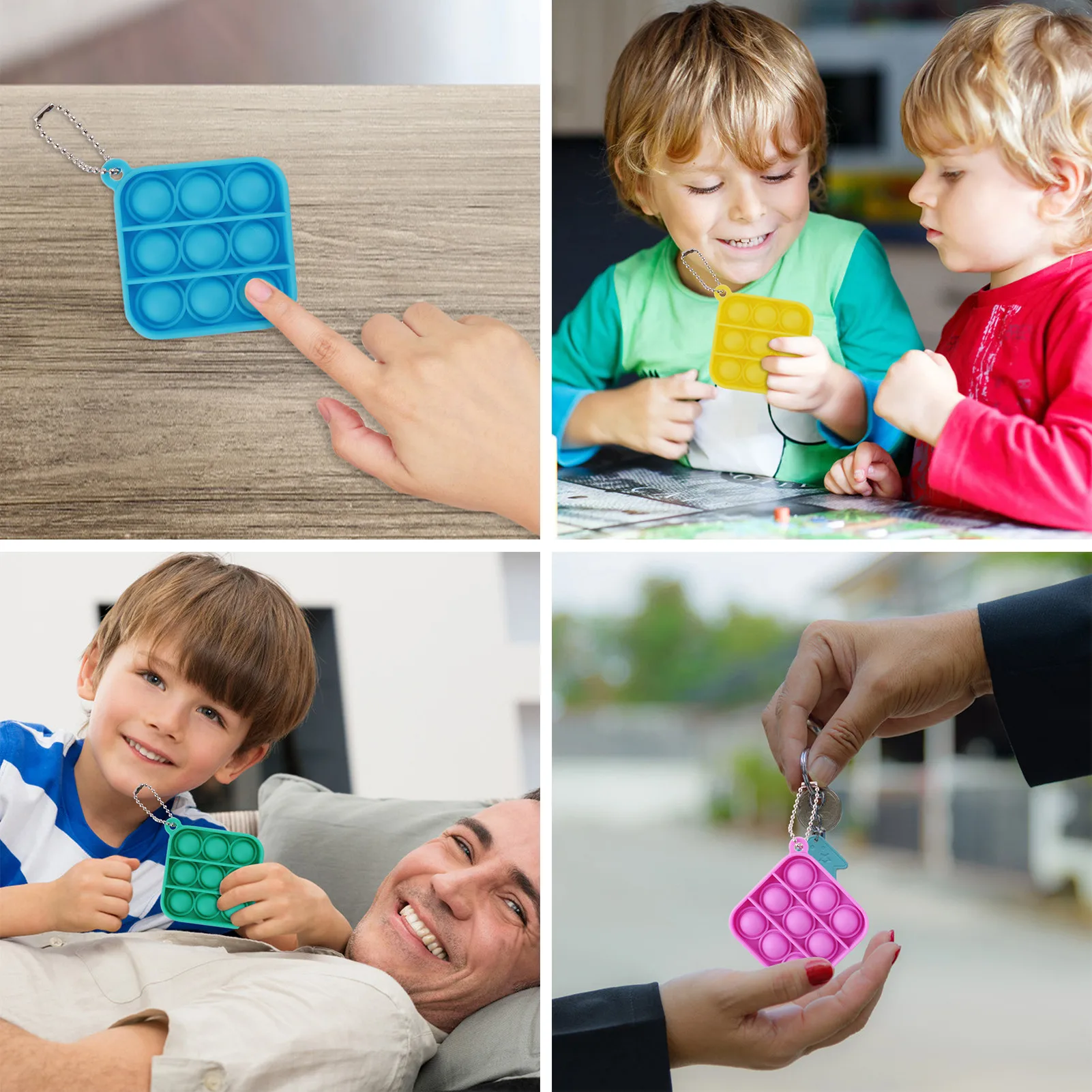 

Push Bubble Sensory Fidget Toy Stress Reliever Board Games For Family Adult Child Funny Anti Stress Reliver Decompression Toys