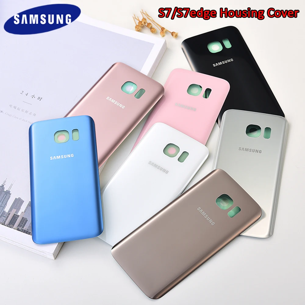 Задняя крышка батарейного отсека для Samsung Galaxy S7 G930F Edge G935 G935F G935FD 3D стеклянная