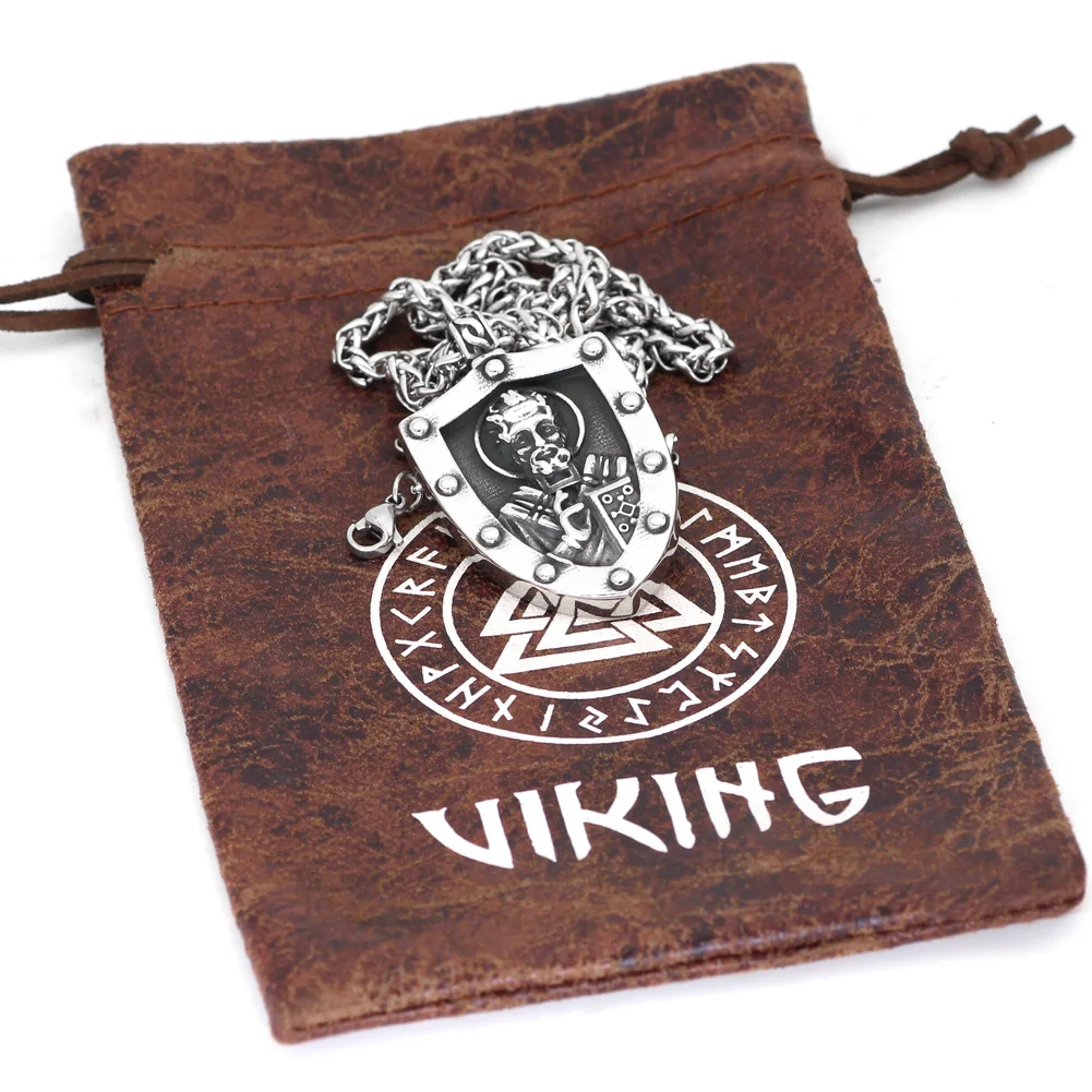 Ожерелье с подвеской в виде амулета из нержавеющей стали | Украшения и аксессуары