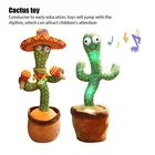 Милая говорящая игрушка, танцующая кукла кактус, говорящая, звуковая запись, повторная игрушка, кавайные кактусы, игрушки для детей, образовательная игрушка, подарок