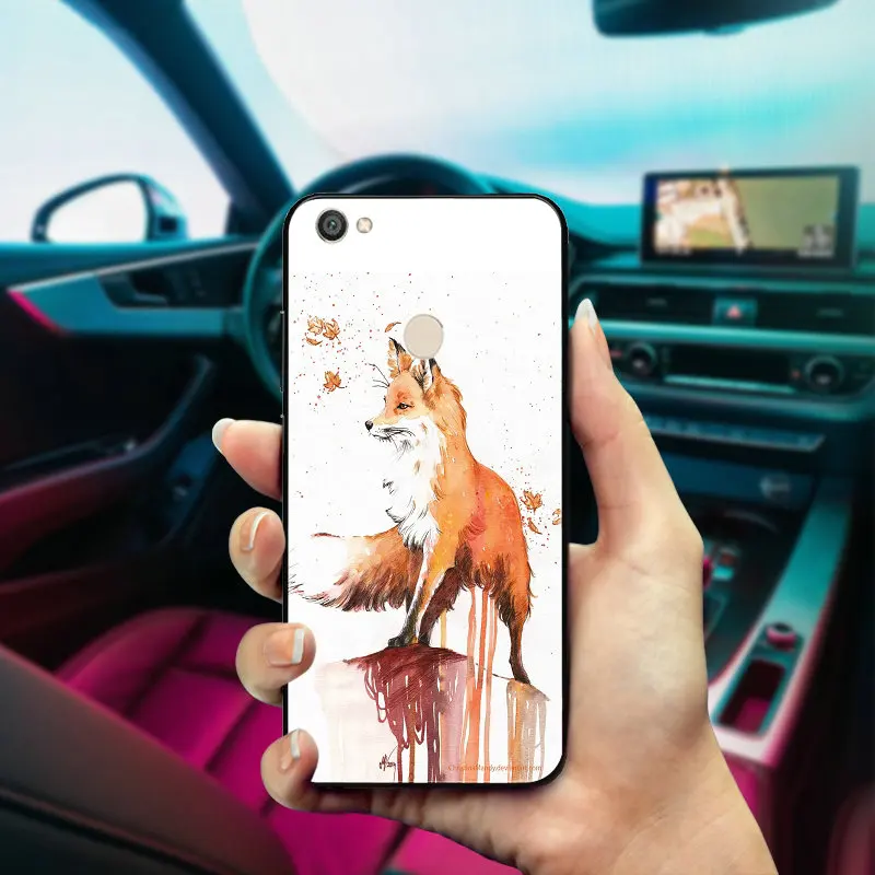 Чехлы для телефонов из закаленного стекла Xiaomi Mi Redmi Note 4 4X 5 5A 6 7 7A 8 8A 9 SE Pro Lite Cute Fox in