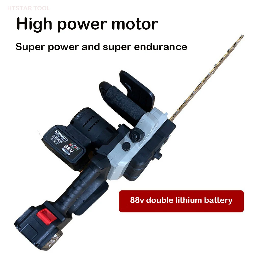 

16inch Lithium Electric Chain Saw with 2 Batteries Portable Electric Pruning Cutting Saw Kit 4800W Power Cutter UK/EU/UK/AU Plug