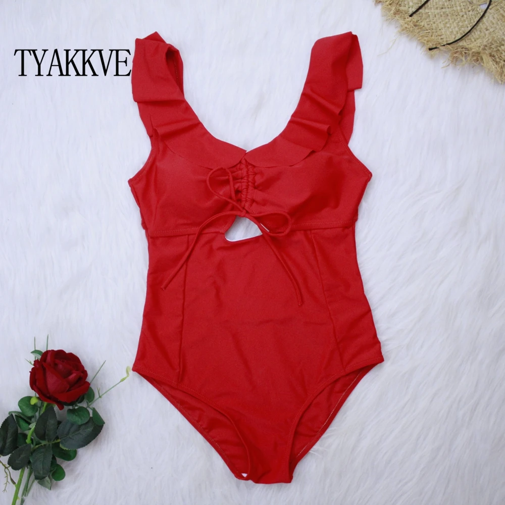 Пуш-Ап сексуальный купальник с рюшами Цельный женский 2020 монокини боди принтом и