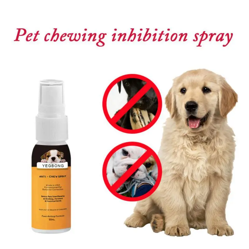 

Dog Tear Biting Inhibition Chewing Spray 30ml Chewing Agent For Pet To Prevent Dog From Biting Pet Prevention