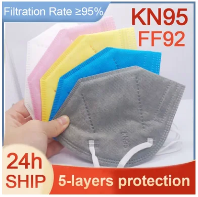 Многоразовая FFP2 маска KN95 одобренная Mascarillas ffp2mask черные розовые цветные маски для