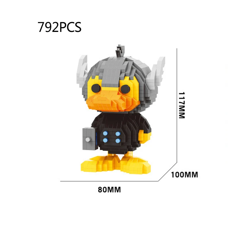 Фигурки супергероев Диснея Марвел Мстители Утконос маленький алмазный блок