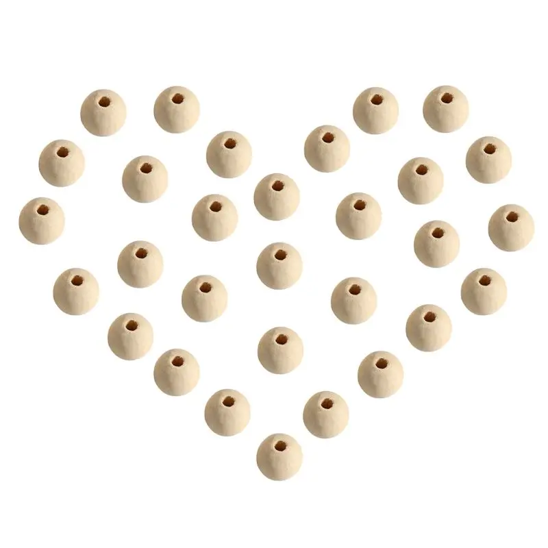 

Natural Round Wood Beads Loose Spacer Beads for DIY Jewelry Making, 150 Pieces,