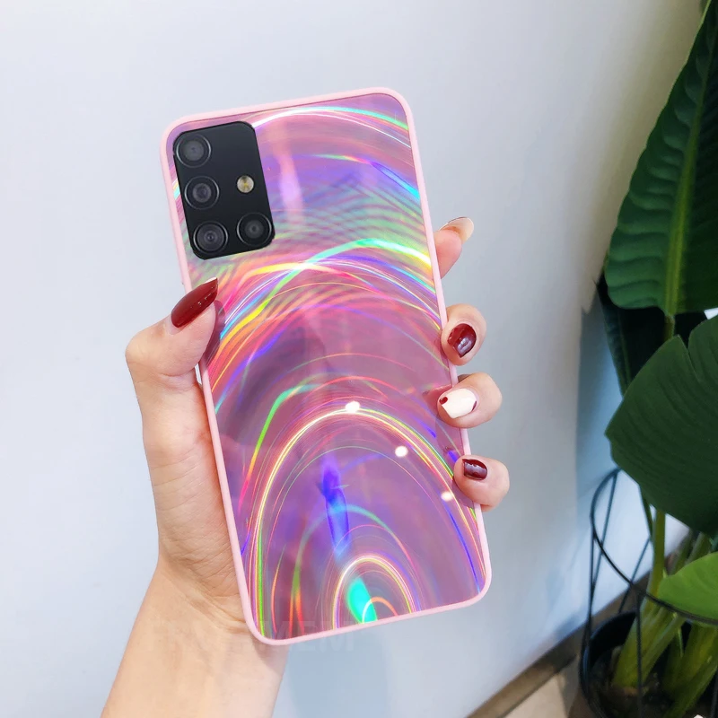 Зеркальный блестящий чехол для Samsung Galaxy S9 S8 Plus S10 S20 Ultra A10 A20 A30 A50 A70 A21S A01 A31 M21 A41 A51 A71