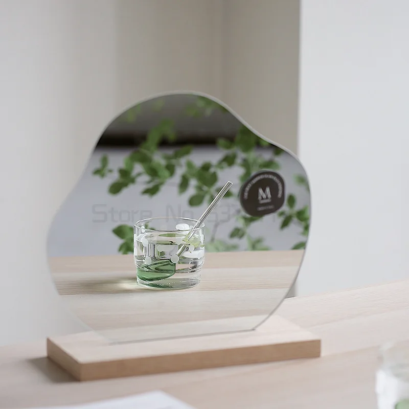 

Japanese original design dressing table dressing mirror irregular table decorative mirror