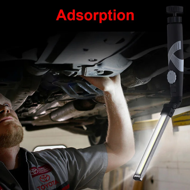 

Multi-function Dimmable COB Working Light with Magnet USB Charging Portable Folding LED Flashlight for Camping Car Maintainment