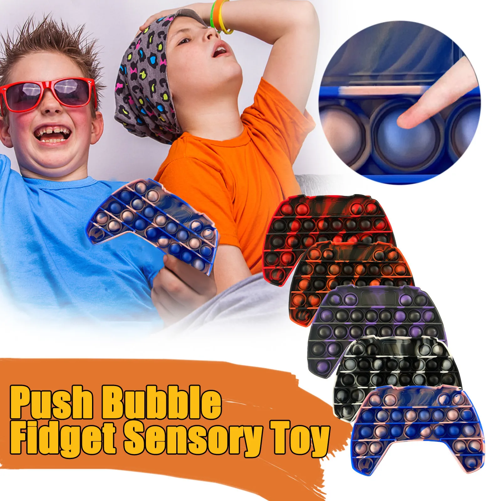 

Silicone Handle Dimple Decompression Toys For Adults And Children To Relieve Anxiety And Release Pressure Toys For Kid Sensory