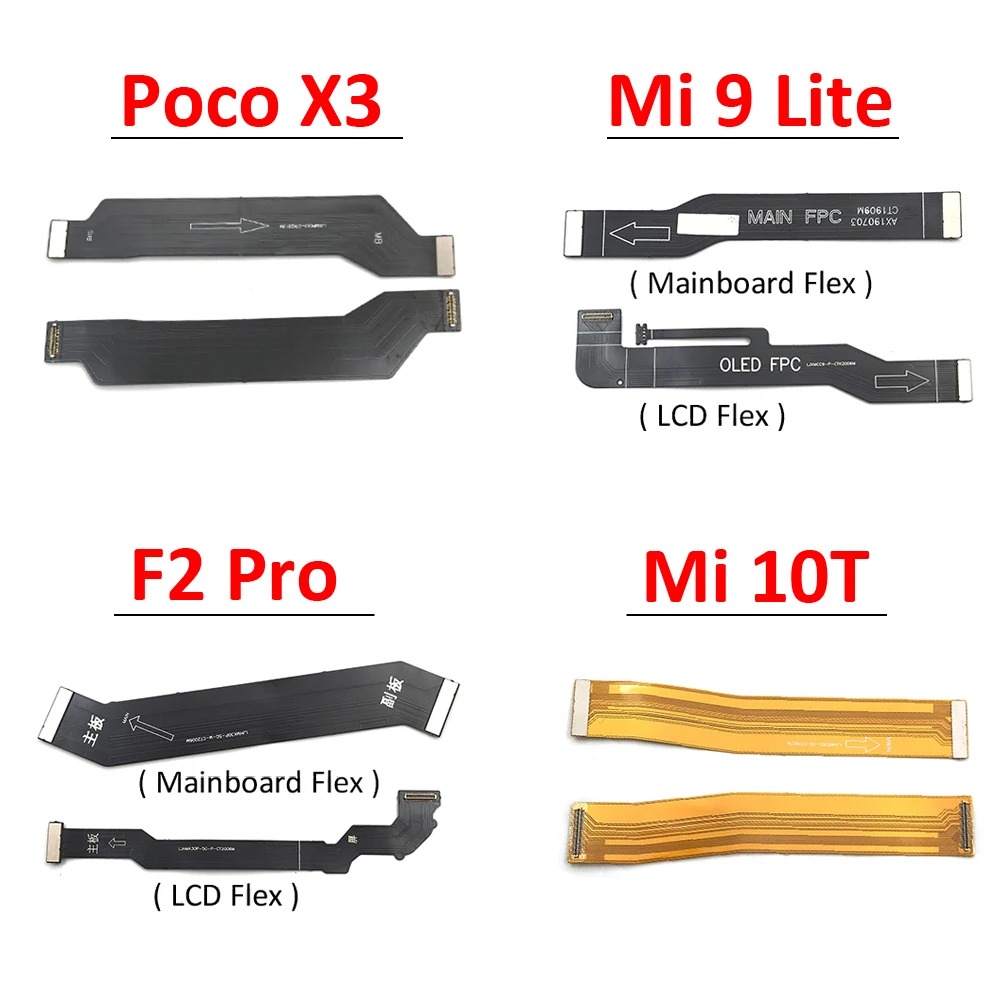 

New For Xiaomi Mi Poco X3 NFC F3 F2 Pro Mi 10T 11T 9 10 11 Lite LCD MainBoard Motherboard Connector Main Board Flex Cable