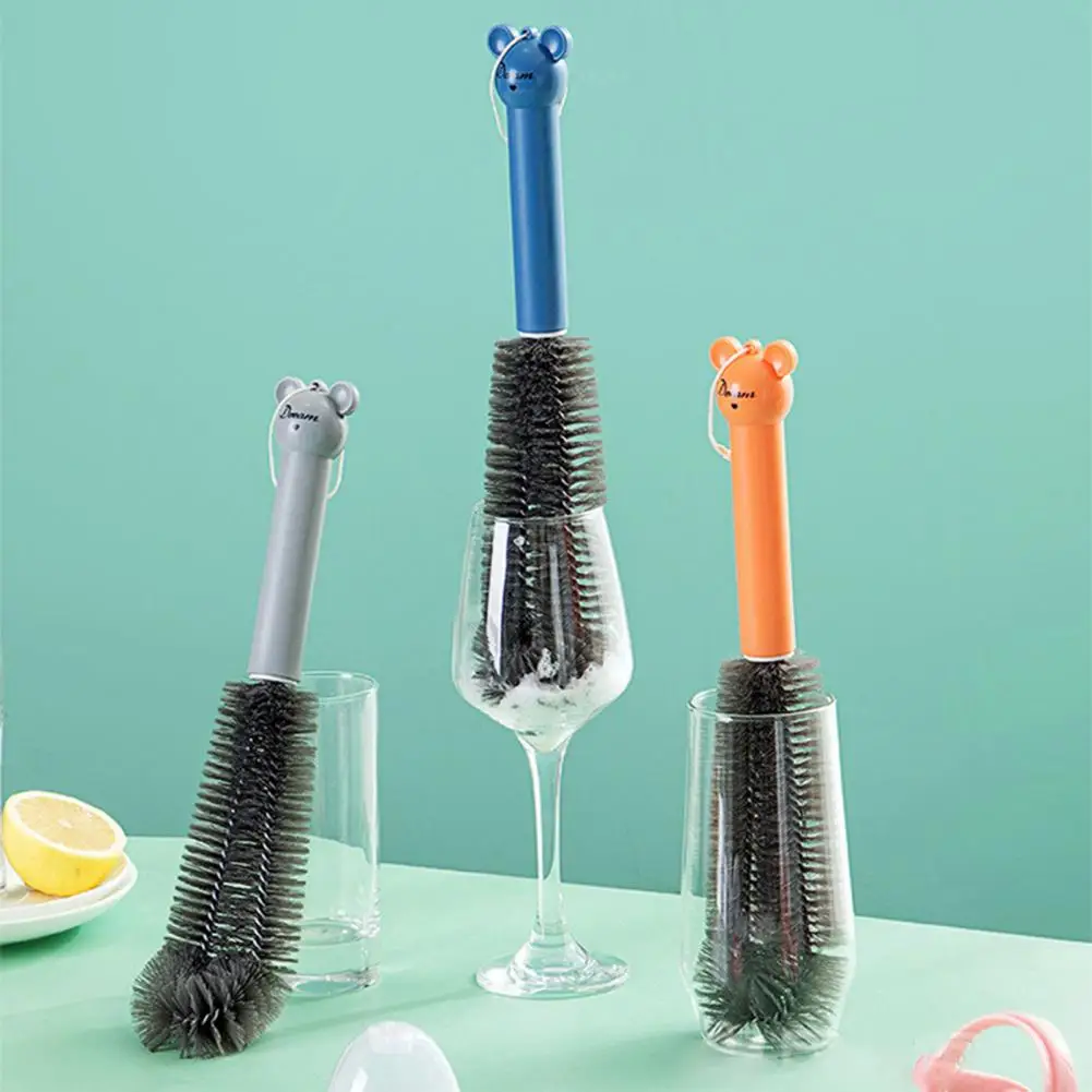 Reusable Durable Dish Washing Bottle Brush Long Handle Cup Cleaner L-shape Head Kitchen Tool | Дом и сад