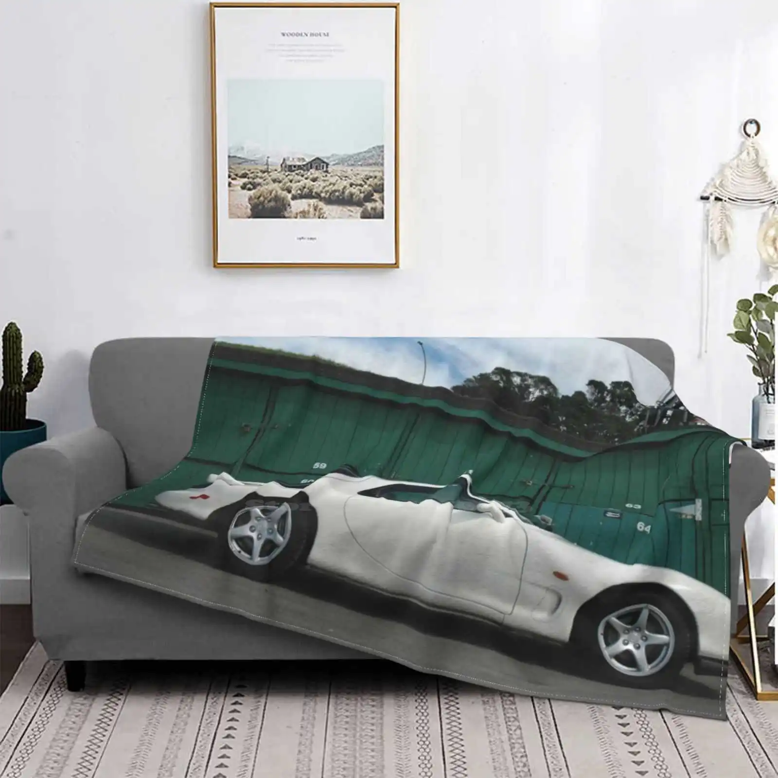 

Rx-7 Side View Top Quality Comfortable Bed Sofa Soft Blanket Mazda Rx7 Rotary Engine Rotaries 13B 13B Rew Turbo Sports Cars