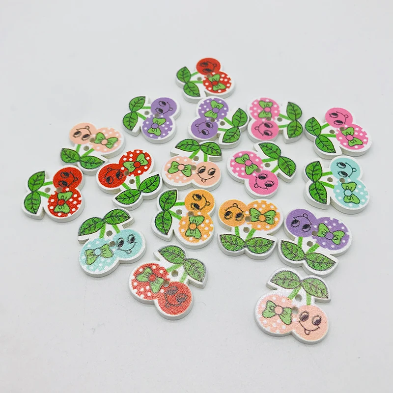 XINDONG декоративные фрукты деревянные пуговицы для шитья шва Скрапбукинг