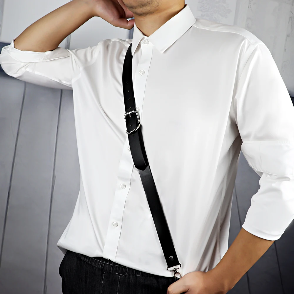 

Кожаный ремень для мужчин, с подвязками, в стиле панк, LM-017