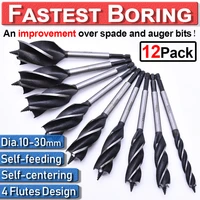 sale speed fast cut spade bits auger drill bits 10 35mm holesaw joiner carpenter self feed boring wood cut auger drill bits p30