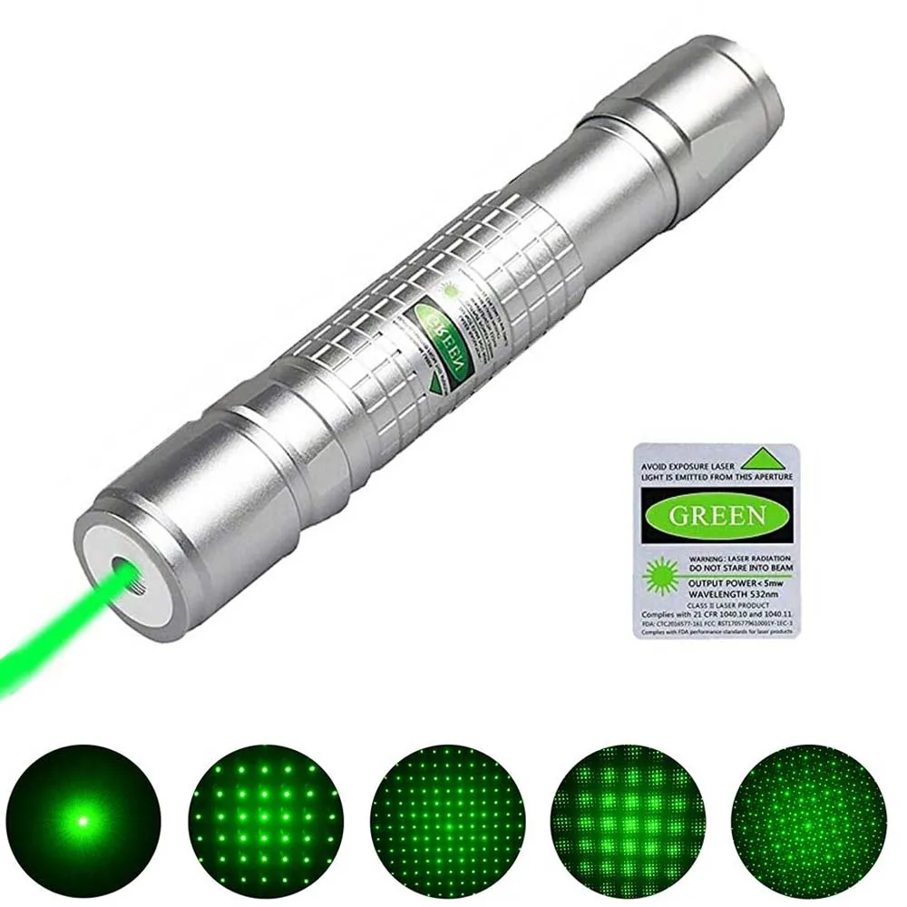 

532nm 8000M High Power Green Laser Pointer Adjustable Focus Star shape Light Pen Lazer Beam Military Green Lasers