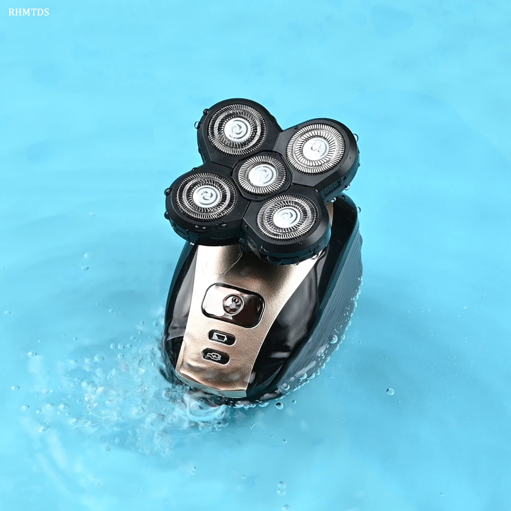 

New Electric Shaver For Men Rechargeable Electric Razor 5 Floating Heads Wet & Dry Beard Trimmer Hair Clipper Shaving Machine