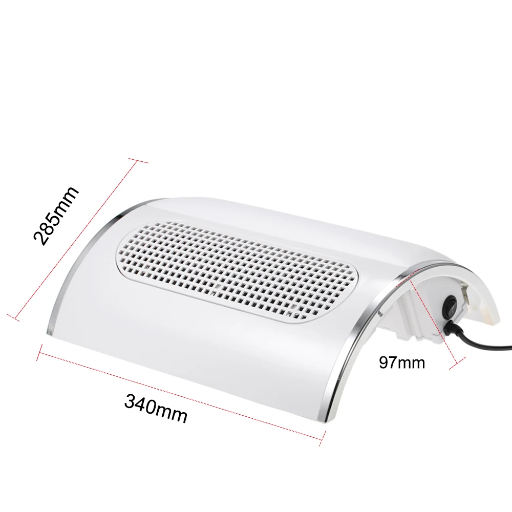 Пылесборник для ногтей с 3 вентиляторами пудра Очиститель салон всасывания