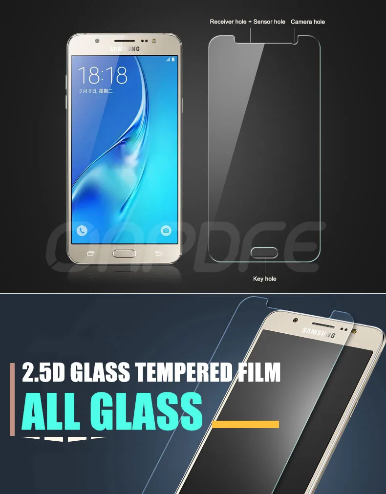 Закаленное Стекло на для Samsung Galaxy A3 A5 A7 J3 J5 J7 A6 A8 плюс A9 Экран Защитная Стекло пленка
