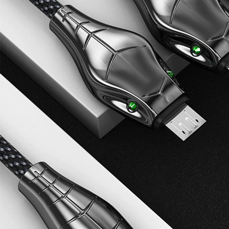 Кабель Micro USB со змеиной головой 3A кабель для быстрой зарядки и передачи данных