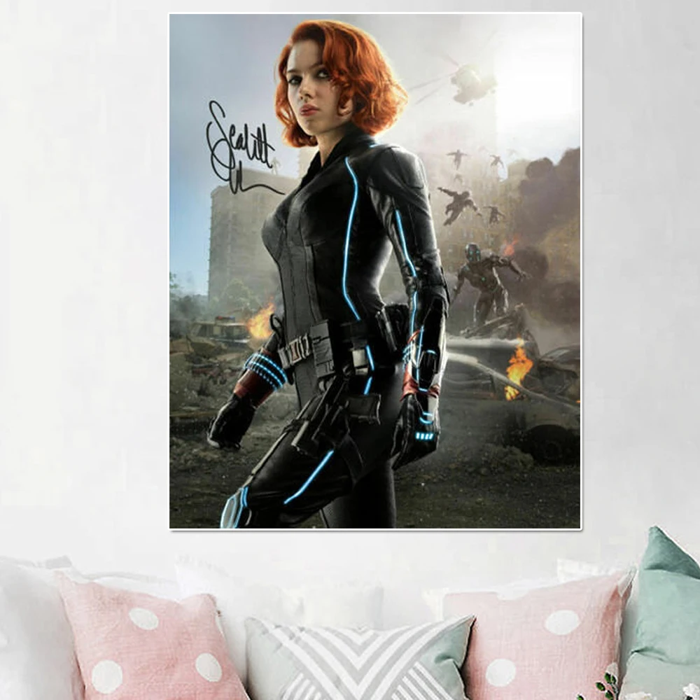 Постер фильма мстители Эра ультрона черная вдова супергерой Картина на холсте