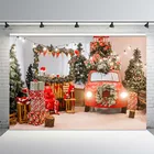 Рождественские фоны для фотосъемки Зимний снег новорожденный фотобудка фоны для фотосессии студийная фототкань