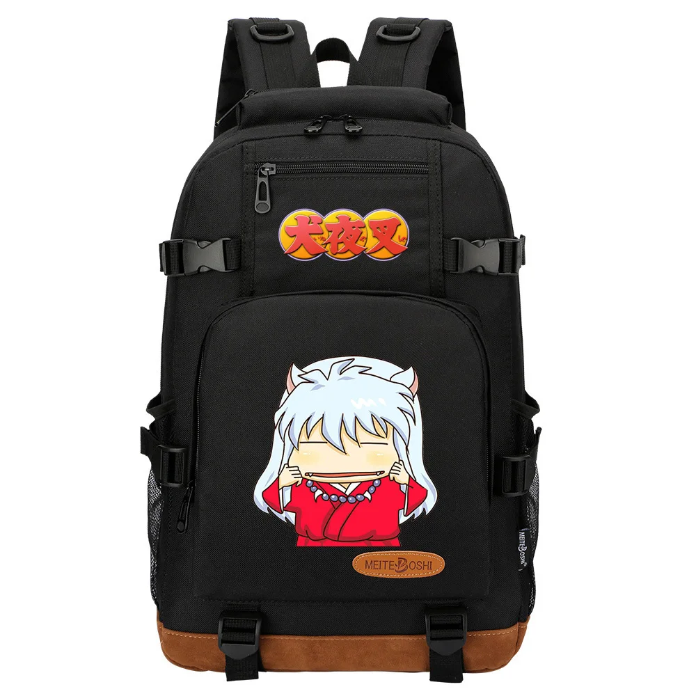 

Аниме Сумка для книг Inuyasha Sit Boy, рюкзак для ноутбука, рюкзак для студентов, школьные сумки для подростков, для мальчиков и девочек, женский рюкзак