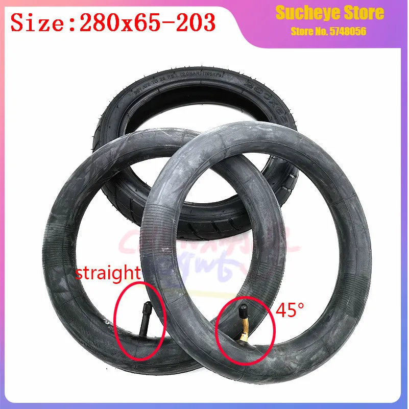 

High Quality 280x65-203 Outer Tyres Inner Tube Children's Tricycle Baby Trolley Pneumatic Tires 280*65-203