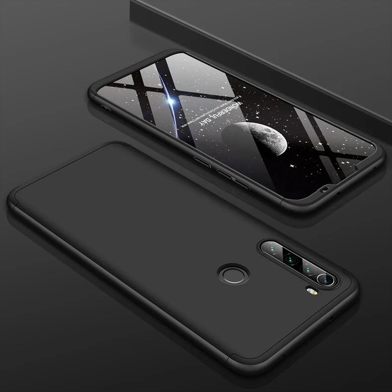 Чехол GKK для Xiaomi Redmi Note 8 Pro 8T чехол 360 полная защита тонкий защитный жесткий матовый чехол для Redmi Note 8 Pro Чехол