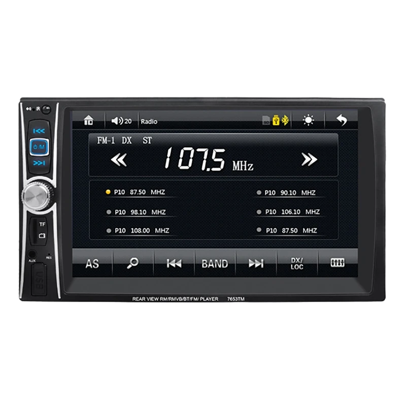 

2 Din Car Media Player Press Screen Bluetooth Phone Link Auto MP5 Player Audio Car Stereo FM USB AUX 7 INCH