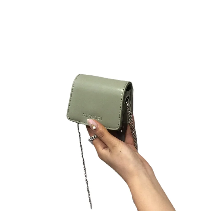 

Bags for Women 2021 New Small Black Thick Chain Messenger Mini Change Fashion Small Square Bag Purses and Handbags