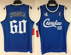 

Crenshaw Victory Lap Cover Hip Hop Rap Nipsey Hussle 60 Basketball Jersey Mens Stitched Custom Any Number Name jerseys