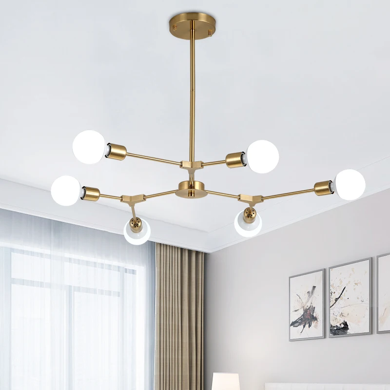 Волшебные фасоли молекулярные фойе люстры в форме дерева Креативный дизайн