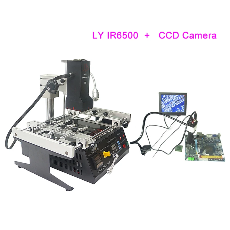 Инфракрасная паяльная станция IR6500 SMD сварочный аппарат с 7-150X CCD камера 8-дюймовый монитор