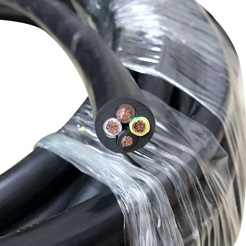 Медный провод RVV обшитый Электрический 4 ядра 5 ядер 1 мм кабель шнур питания |