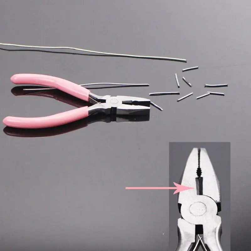 

3Pcs Jewelry Pink Pliers Set Wire Cutting Bending Plier Jewelry Making Tools Kit