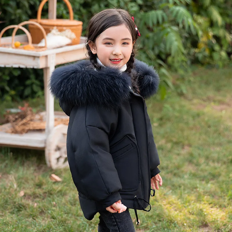 

Winter Coats Children Girls Warm Coats Hooded Girls Winter Parka Duck Down Jacket Girl Toddler Snowsuit Baby Girl Clothes